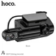 Автомобильный видеорегистратор Hoco Di07 Dual Cameras Driving Recorder | 2 камеры, HD видео, угол обзора 120°, microSD до 32 ГБ, экран 3", аккумулятор 180 мАч, циклическая запись, встроенный динамик, G-сенсор, мониторинг парковки, ночное видение| Черный - изображение 10