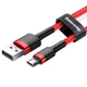 MicroUSB кабель Baseus Cafule Data microUSB to USB 2,4A 1m (CAMKLF-B09) Red - изображение 4
