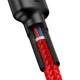 Кабель Type-C to Type-C Baseus Cafule PD2.0 60W 1m Red (CATKLF-G09) - изображение 6