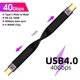 Перехідник кабель USB Type-C M/M (USB 4.0, 40Gbps, PD100W, 4K) E-Mark Chip Metal T3, 13 см (48785) - зображення 3