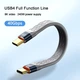 Кабель перехідник USB Type-C M/M 8K, 40Gbps, USB 4.0, PD240W Metal GREY, 13 см (48787) - зображення 13