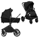 Універсальна коляска 2 в 1 Lionelo MIKA PLUS 2IN1 BLACK ONYX - зображення 1
