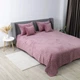 Велюрове двостороннє покривало ПЕТ Comfort Velour 150х210 см Рожеве Ромб круглий - зображення 2