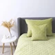Покрывало велюровое двустороннее ПЕТ Comfort Velour 220х240 см Салатовое Ромб круглый - изображение 3