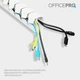 Органайзер для кабелю OfficePro CM800W White - зображення 7