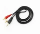 Кабель мультимедийный Jack 3.5mm M to 2xRCA 1.5 m - изображение 2