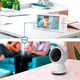 Видеоняня Baby Monitor цифровая WiFi с 5 дюймовым HD экраном+гибкий держатель, камера 1080Р, 4-кратный зум, с датчиком звука, движения, ночное видение + термометр, радионяня, няня - изображение 6