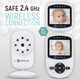 Видеоняня Baby Monitor SM-24+гибкий держатель, беспроводная радионяня с портативным дисплеем и измерением температуры Поворотная радионяня с энергосберегающим режимом - изображение 6