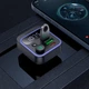 Адаптер автомобильный HOCO Tiger car BT FM transmitter E85 2USB/1Type-C, 20W/3A, PD/QC| черный - изображение 6