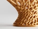 Ваза для фруктов Voronoi 25 см золотистая - изображение 5