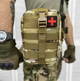 Армійська тактична військова аптечка Оксфорд 800D швидке скидання MOLLE, підсумок 2.7л для медикаментів Мультикам - зображення 1