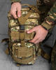 Военный тактический штурмовой рюкзак 45л Oxford 1200D водостойкий крепкий, армейский рюкзак Мультикам - изображение 4