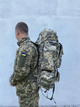 Тактический военный рюкзак 110л Cordura 1200D водонепроницаемый с системой MOLLE Пиксель - изображение 3