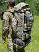 Тактический военный рюкзак 110л Cordura 1200D водонепроницаемый с системой MOLLE Пиксель - изображение 6