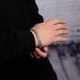 Широкий чоловічий браслет з нержавіючої сталі на руку "Strong" 10 мм - зображення 15