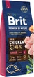 Сухой корм для щенков и молодых собак крупных пород с курицей Brit Premium Junior L 15 кг - изображение 1