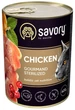 Влажный корм для стерилизованных котов с курицей Savory 400 г - изображение 1