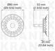 Накладка хром, сетка на сифон для кухонных моек нержавейка 80 мм Krnex0039 - изображение 4