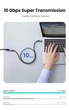 Кабель UGREEN US372 USB-C to USB-C 3.1 Gen2 100W 5A 10Gbps 4K@60Hz 0.5m Black (80810) - изображение 10