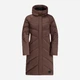 Пуховик зимний женский Jack Wolfskin Marienplatz Coat W 1206971_5165 XS Коричневый (4064993844528) - изображение 7