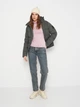 Пуховик зимний короткий женский Jack Wolfskin Wandermood Down JKT W 1207321_4136 XS Серый (4064993902815) - изображение 4