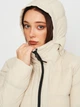 Пуховик зимний короткий женский Jack Wolfskin Wandermood Down JKT W 1207321_6260 XS Бежевый (4064993902754) - изображение 4