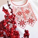Боді вишиванка Ladan Зоря 68 Білий (BD13-202-RED-KR) - изображение 2
