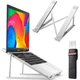 Сложная подставка для ноутбука Choetech до 15.6” (H055-SL) Silver, регулируемая 90-136 мм - изображение 2