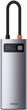 USB-Хаб Baseus Metal Gleam Series 5-in-1 Multifunctional (Type-C to HDMI*1+USB3.0*3+PD*1) Grey CAHUB-CX0G - зображення 2