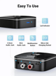 Bluetooth-адаптер Ugreen CM123 Bluetooth 5.3 HiFi аудио AUX приемник 2RCA 3.5 mm Аккумулятор 8ч (30445) - изображение 3