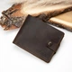 Мужское портмоне из натуральной кожи в деревянной коробке, Brown, Malina Leather - изображение 2