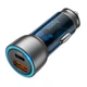 АЗП Hoco NZ8 Sprinter PD43W+QC3.0 (1USB-A/1C) + кабель Type-C to Lightning Синій - зображення 2