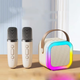 Портативная Bluetooth колонка K12 + 2 микрофона White - изображение 5