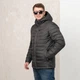 Чоловіча демісезонна куртка великого розміру UF-Fashion 65-CKF 60 графітовий - зображення 3