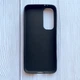 Матовый черный чехол на Samsung Galaxy S24 FE Котик и сакура (принт 283) - изображение 2