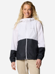 Kurtka wiatrówka damska sportowa z kapturem Columbia Flash Forward II Windbreaker 2116531100 L Biały/Czarny (195982367590) - obraz 1