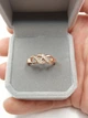 Кольцо с цирконами "Переплетение чувств" Xuping Jewelry покрытие медзолото 18К размер 16 мм в бархатной сувенирной коробочке (9792) - изображение 2