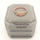 Кольцо с цирконами "Переплетение чувств" Xuping Jewelry покрытие медзолото 18К размер 16 мм в бархатной сувенирной коробочке (9792) - изображение 9