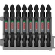 Набор двойных ударных бит Bosch Pick and Click PZ2-PZ2 65 мм, 8 шт (2608522338) - изображение 1