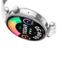 Смарт-годинник XO GT4 mini AMOLED IP68/1.32" Bluetooth V5.3 BT Call, Track, HeartRate Сріблястий - изображение 3