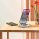 Настольная складная подставка для телефона 4.5-7'' Hoco Freedom metal folding desktop stand HD5 Black - изображение 5