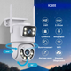 IP WiFi Камера видеонаблюдения ICSEE 2 объектива 8MP уличная поворотная вайфай - изображение 2