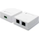 Компьютерная розетка Atcom RJ45 x2 UTP 5e (15254) - изображение 1
