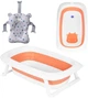Ванночка для младенцев EcoToys Care Orange с матрасиком (HA-B31 ORANGE) - изображение 1