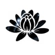 Зеркальная наклейка на стену в виде лотоса "Lotus" черная - акриловая панель для декора интерьера, самоклеющаяся 35*45 см (710027) - изображение 2