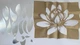 Зеркальная наклейка на стену в виде лотоса "Lotus" серебро - акриловая панель для декора интерьера, самоклеющаяся 35*45 см (710029) - изображение 3