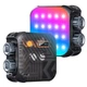 Видеосвет мини светодиодный накамерный свет RGB K&F Concept L01-60R Black 6Вт с 21 световым эффектом, 2500K-9900K CRI 96+, 2000 мАч (KF34.036) - изображение 1