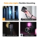 Видеосвет мини светодиодный накамерный свет RGB K&F Concept L01-60R Black 6Вт с 21 световым эффектом, 2500K-9900K CRI 96+, 2000 мАч (KF34.036) - изображение 4