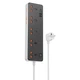 Сітковий підовжувач HOCO AC14A Rico 5-position socket(PD30W/1C3A) Black (6942007607179) - зображення 1