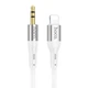 Аудиокабель HOCO UPA22 iP to 3.5mm male, silicone, 1m, White 6931474769480 - изображение 1